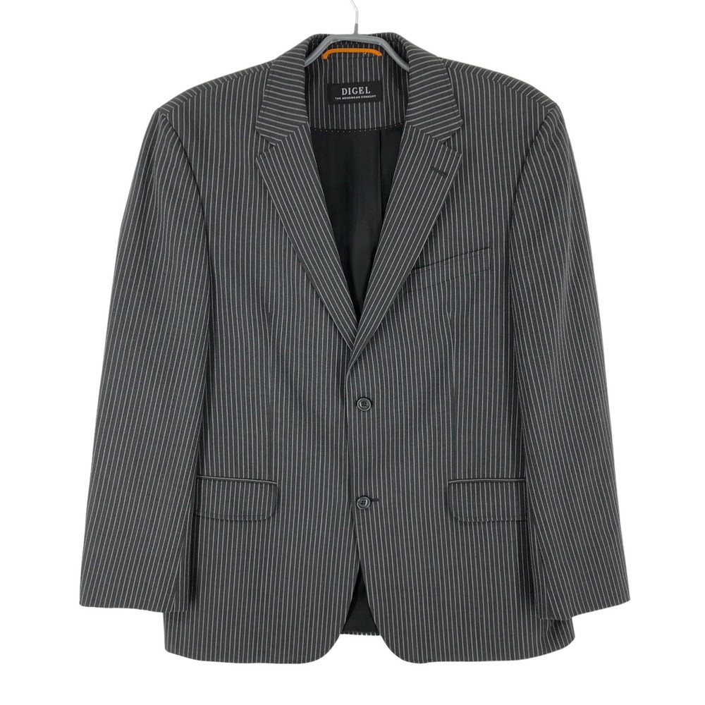 DIGEL Men Stretch Wool Blazer Jacket Size 52 - L