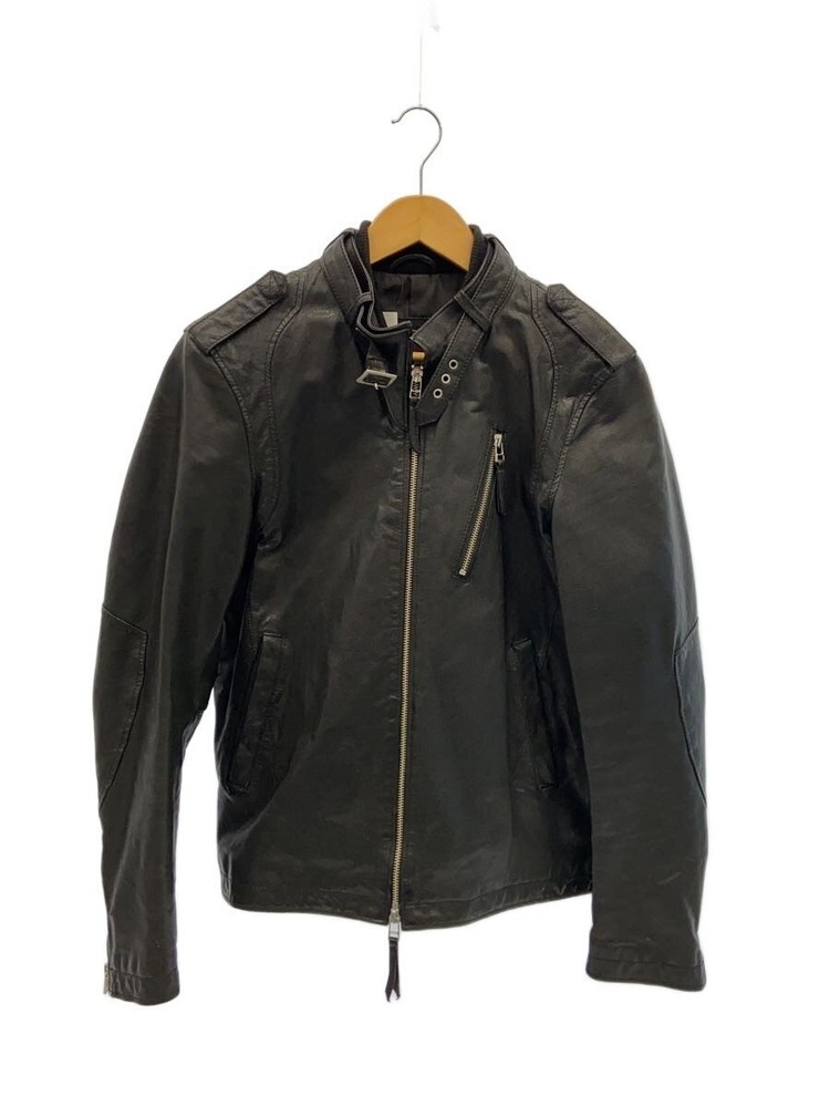 Beams Heart Leather Jacket Blouson/L/Leather/Blk 3499