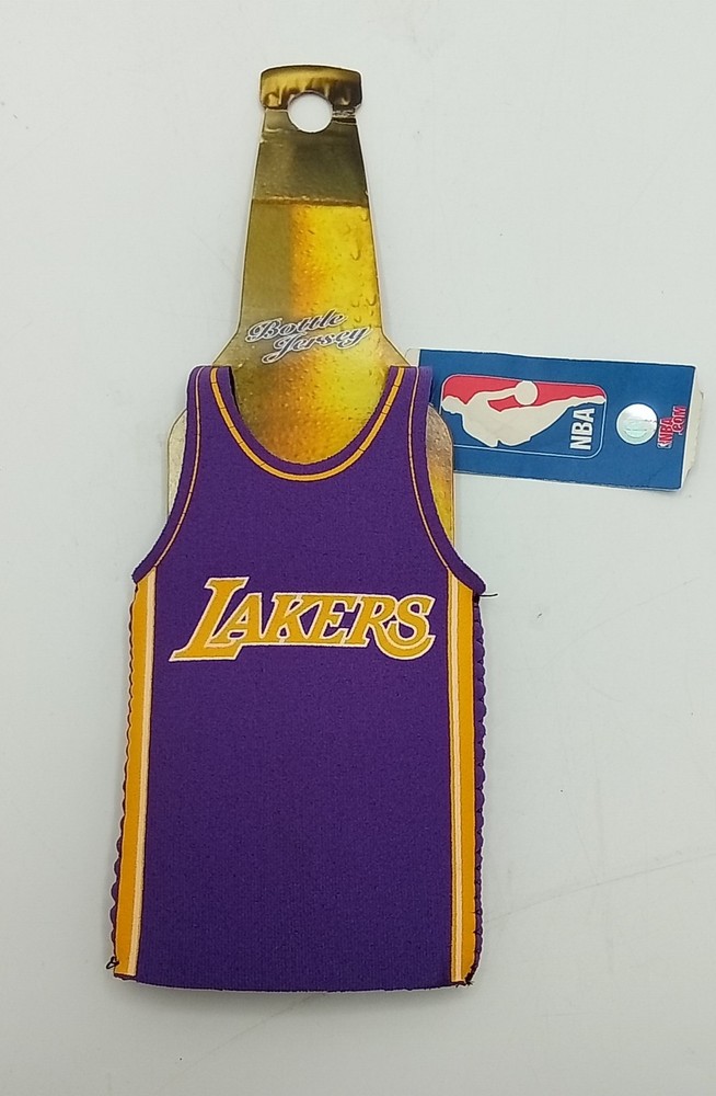Vintage Los Angeles Lakers NBA Jersey 12 oz Bottle Koozie