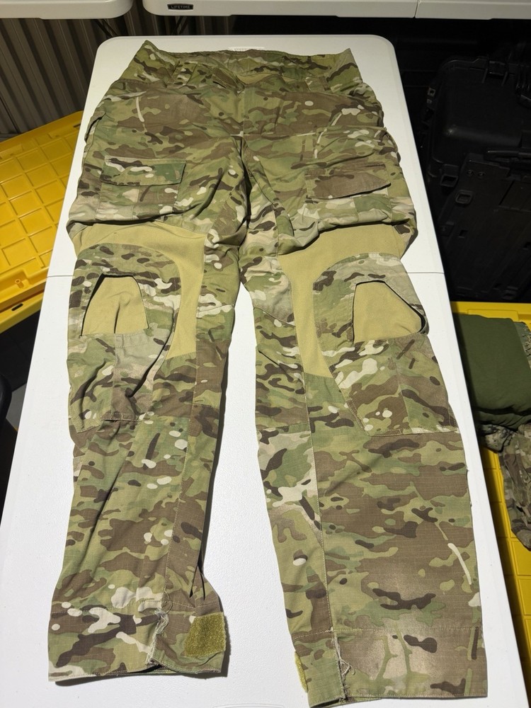 Crye Precision Multicam Combat Pants 34R Nylon Cotton Multi-Color