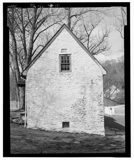 Claus Rittenhouse House Philadelphia PA 1900s East Elevation Stone House