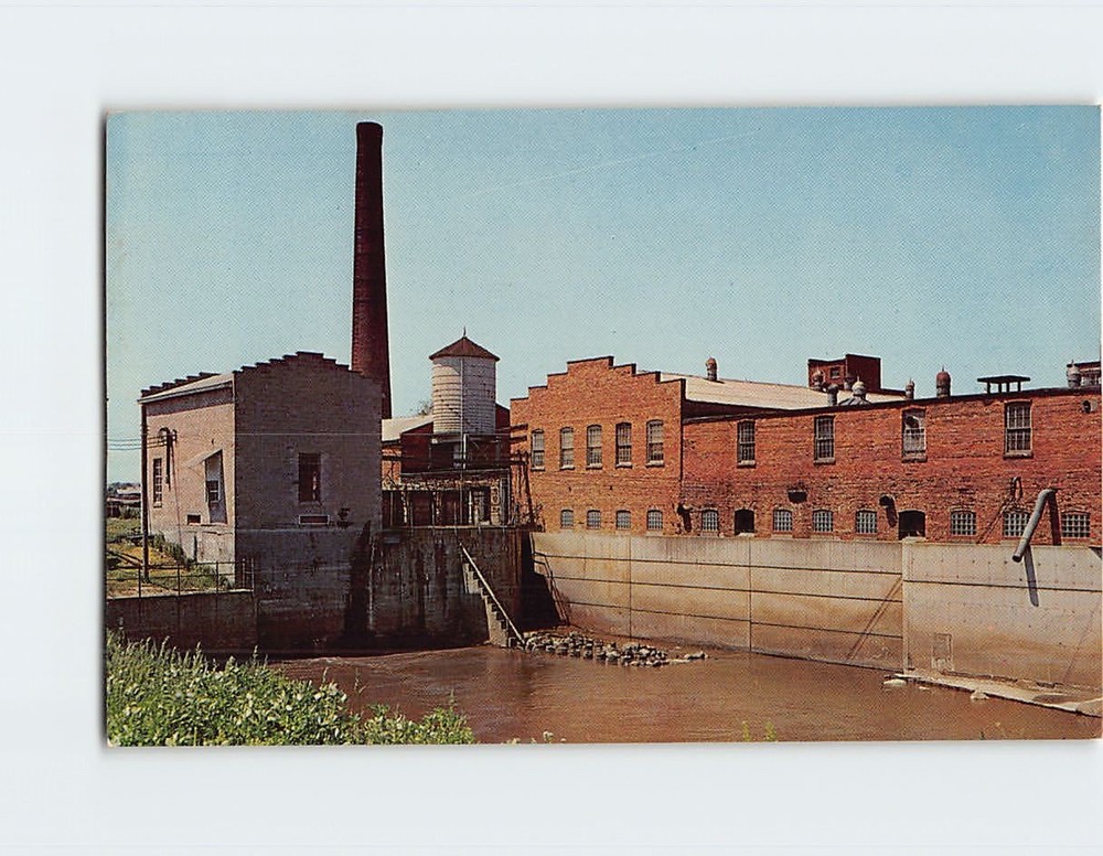 Postcard Mill Stream Amana Iowa USA