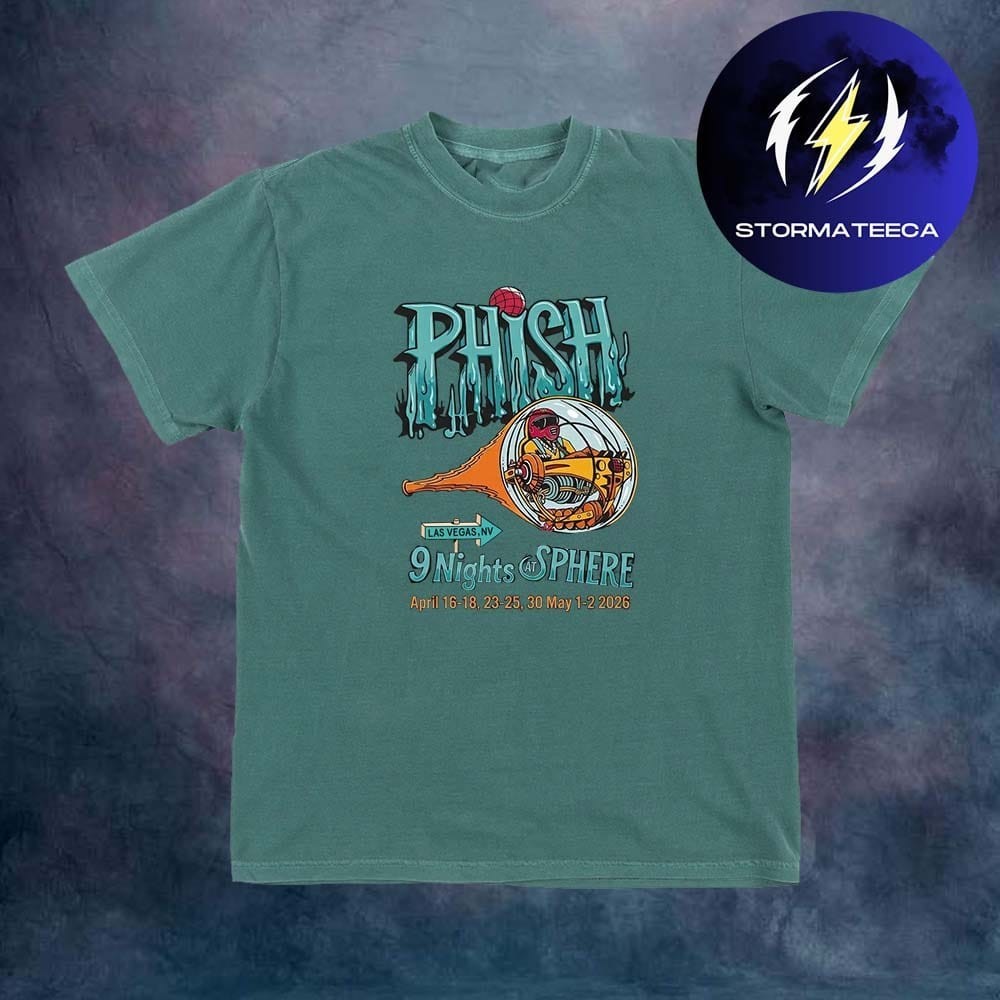 Phish Dry Goods Merch Bootleg Sphere 9 Nights At Sphere April 16 18 23 25 30 T-S