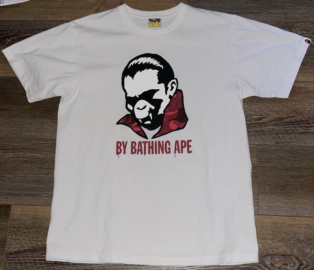A Bathing Ape BAPE Vampire Dracula TEE SHIRT MENS L DESIGNER FASHION