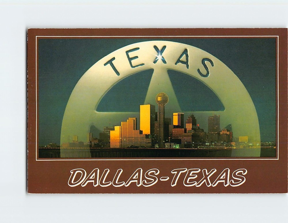Postcard City Skyline Dallas Texas USA