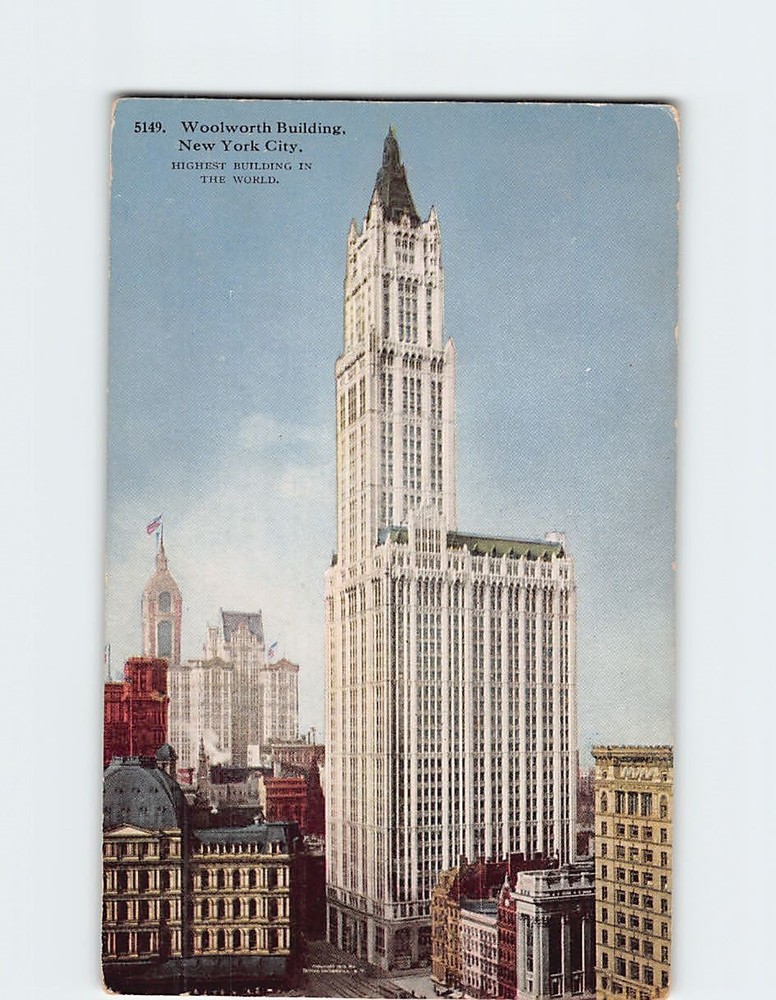 Postcard Woolworth Building NYC New York City USA North America