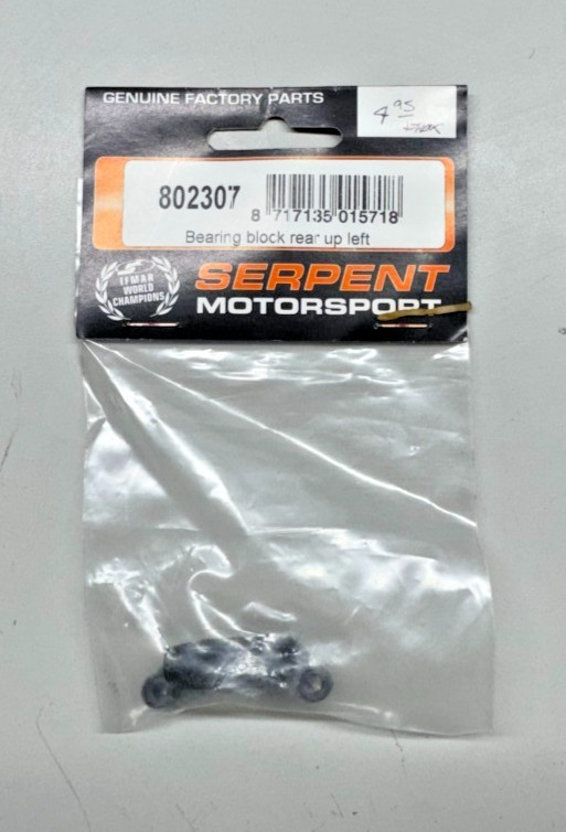 SERPENT 802307 - Bearing Block Rear Upper Left - Serpent 710