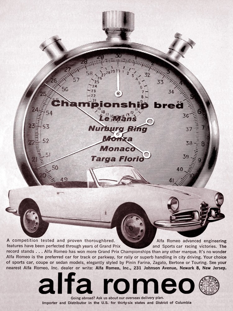4648.alfa romeo.championship bred.le man's.nurburg.POSTER.decor Home Office art