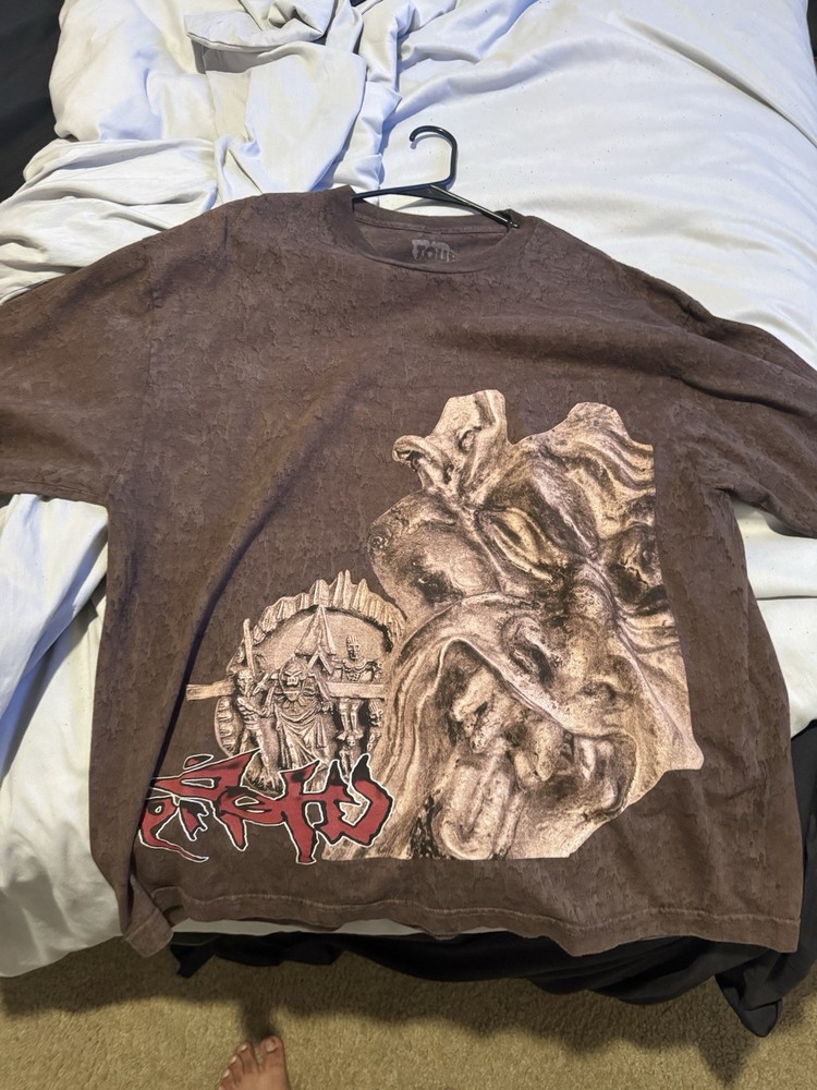 Travis Scott Men's Utopia Brown T-Shirt Size XL
