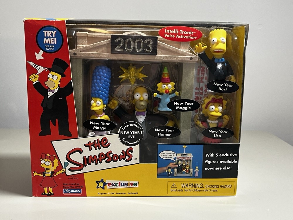 Simpsons World of Springfield New Year’s Eve Celebration Toy Set