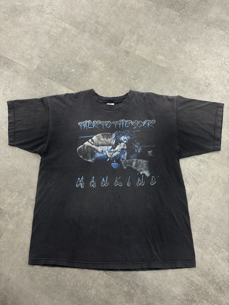 1998 Vintage WWF Mankind “Mr. Socko” Mick Foley Wrestling T shirt 2XL