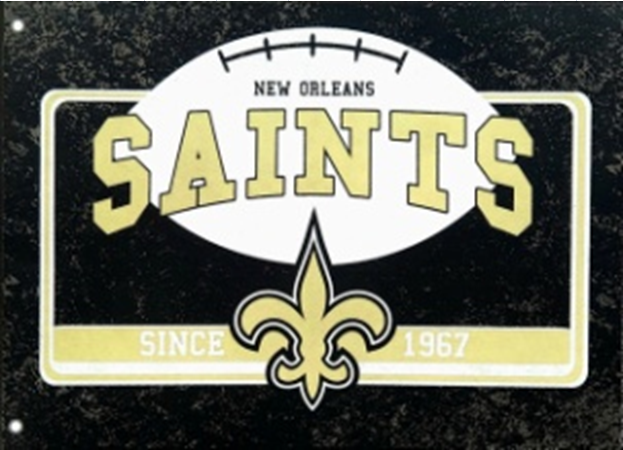 NFL New Orleans Saints 36x52 Inch Oversized Team Flag for Game Day and Fan Decor