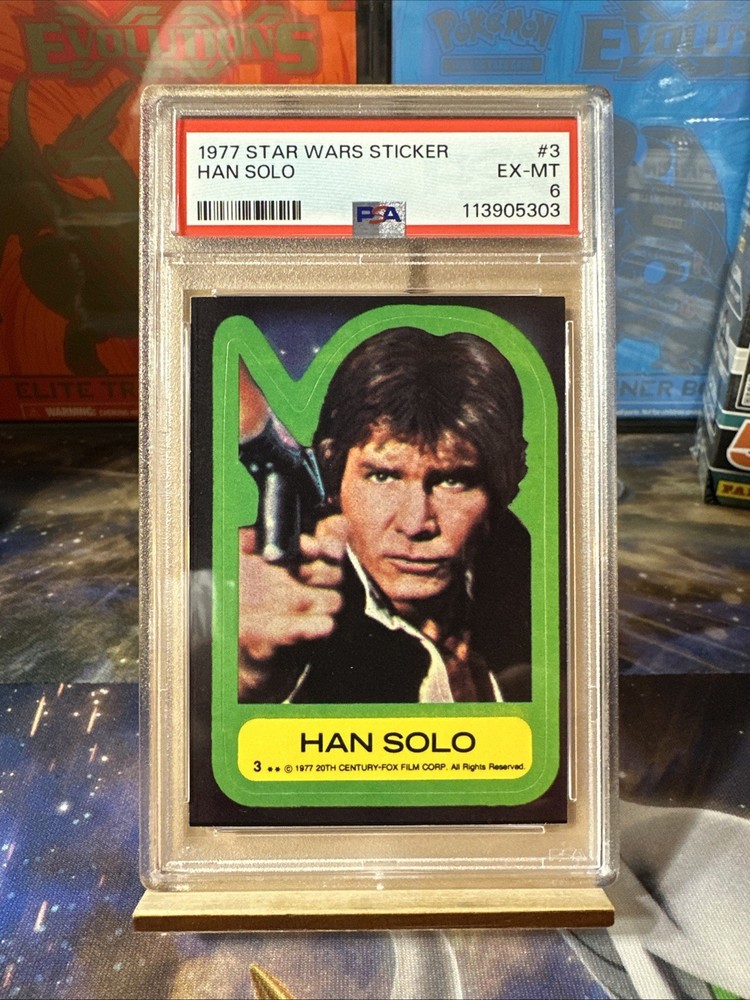 1977 Topps Star Wars Han Solo Sticker No. 3