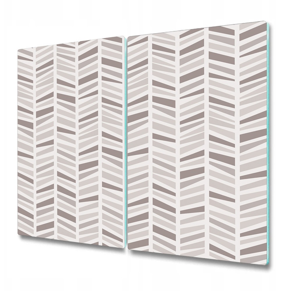 Glass Chopping Board Worktop Saver Herringbone Simple Geometric 2x30x52
