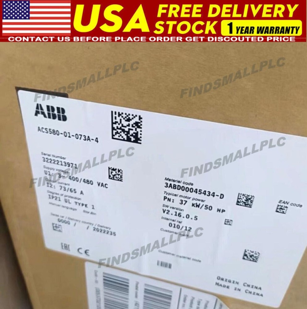 1PC ABB ACS580 new original ACS580-01-073A-4 inverter Fast delivery