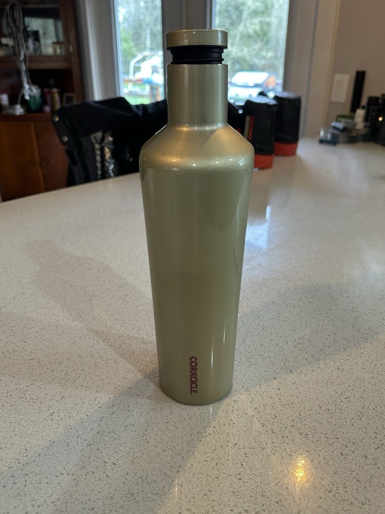 Corkcicle Matte Black Tumbler Water Bottle 25 oz,Stainless Steel,Preowned