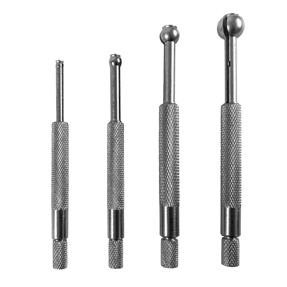 QWORK Small Hole Gauge Set Telescoping Full round Bore Gauge, 4 Pcs