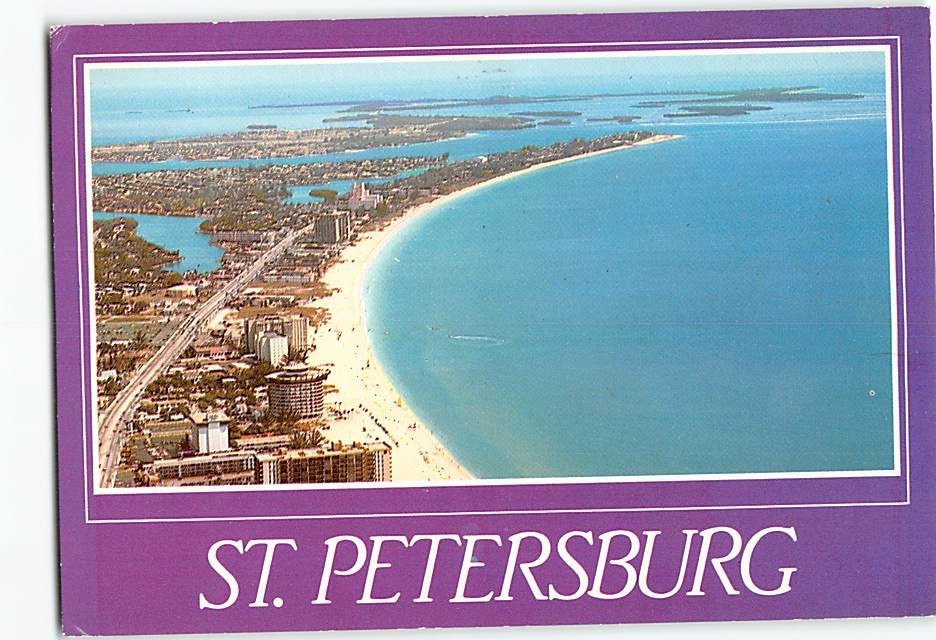 Postcard Aerial View St. Petersburg Florida USA