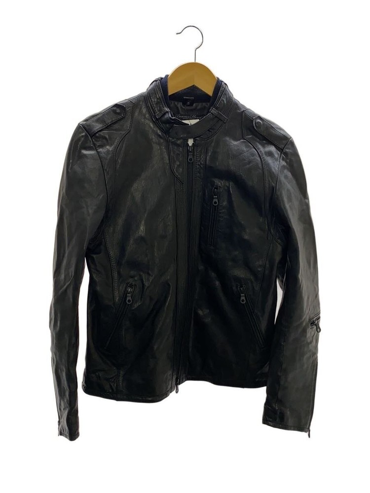 Beams Heart Single Riders Jacket/L/Sheep Leather/Blk 3475
