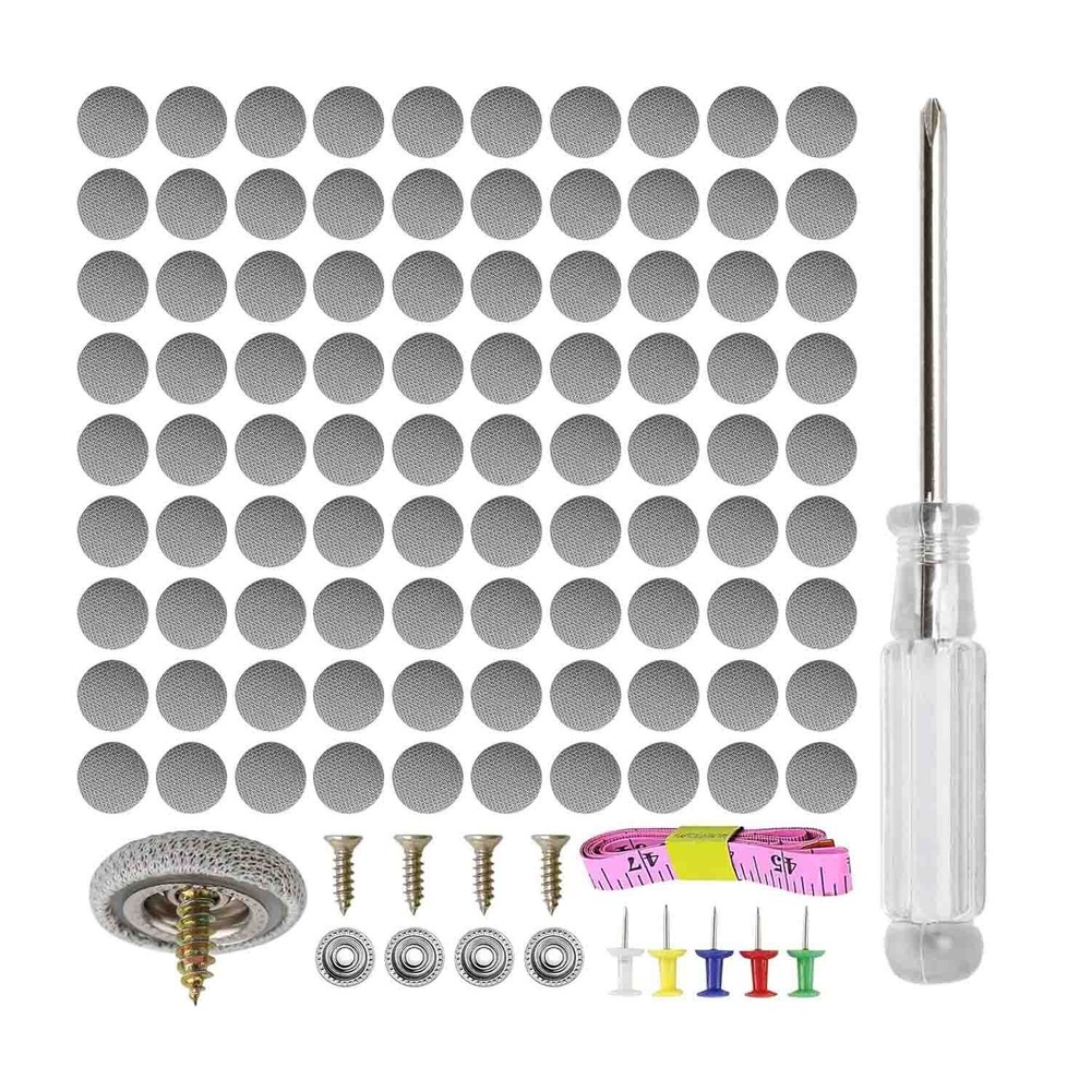 60PCS Car Roof Liner Ceiling Kit Repair Buckle Sagging Headliner Pins Rivet Snap