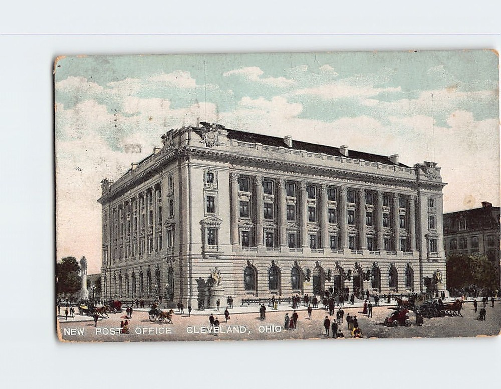 Postcard New Post Office Cleveland Ohio USA