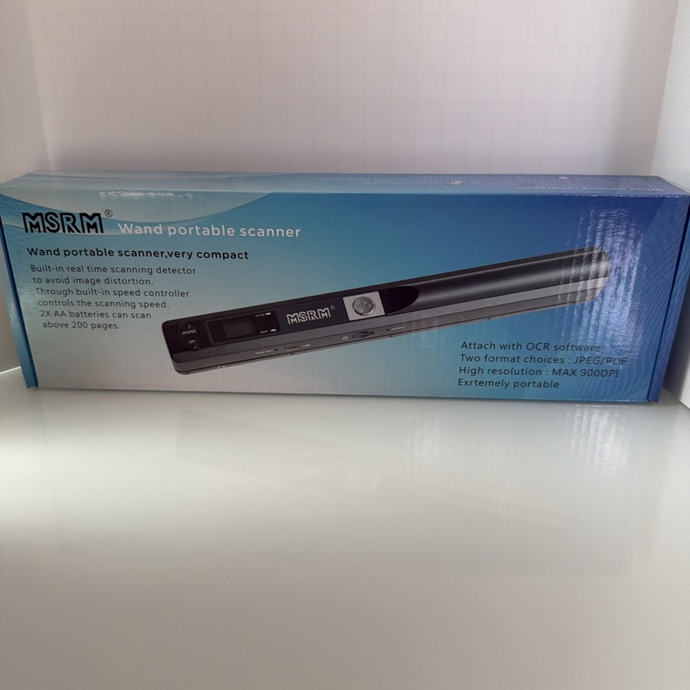 MSRM Handheld Portable Scanner 900 DPI A4 Document Scanner