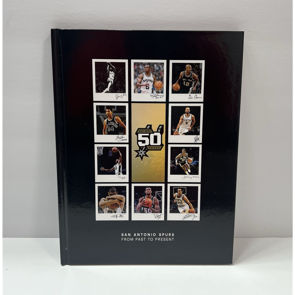 San Antonio Spurs 50th From Past to Present Hardcover Book by Compilation