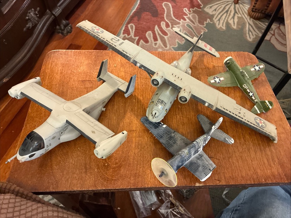 Vintage Built Model Est 1/72 Scale Boneyard Lot