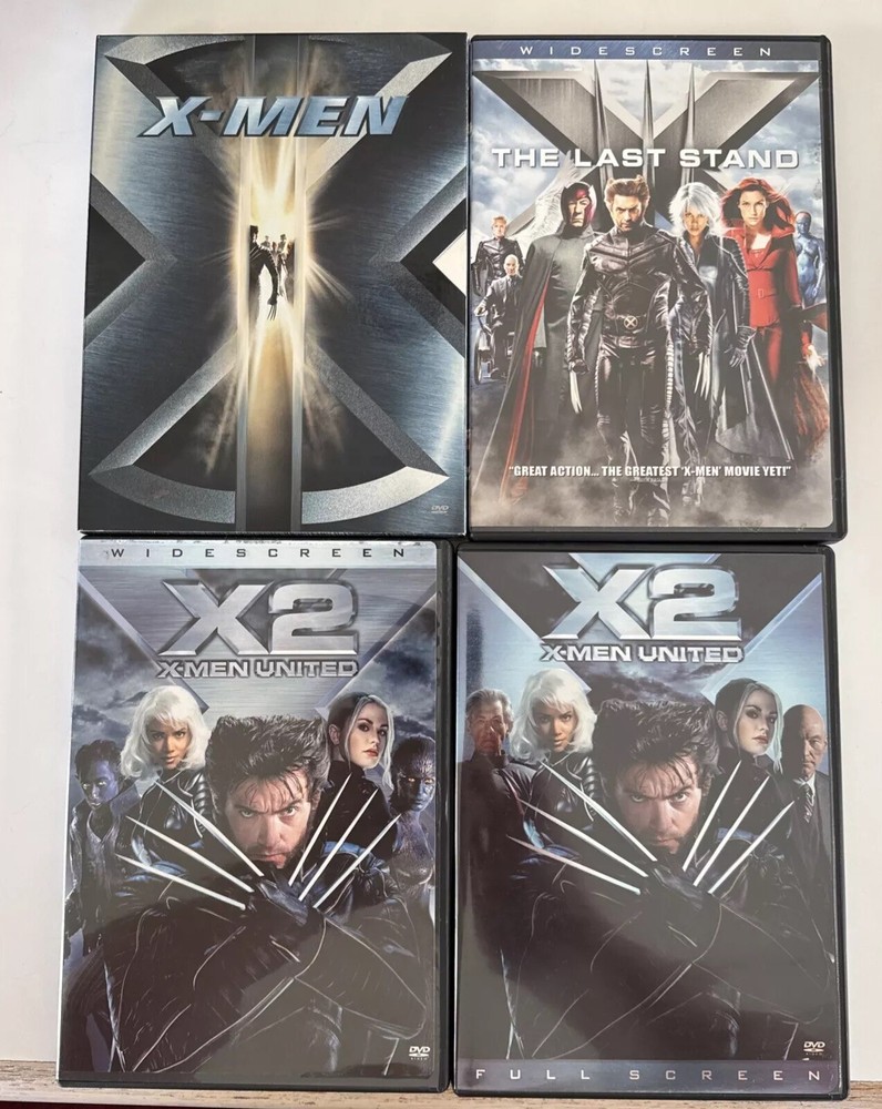 X-Men DVD Lot - X-men, X2 (widescreen And Full Screen), X-men The Last Stand