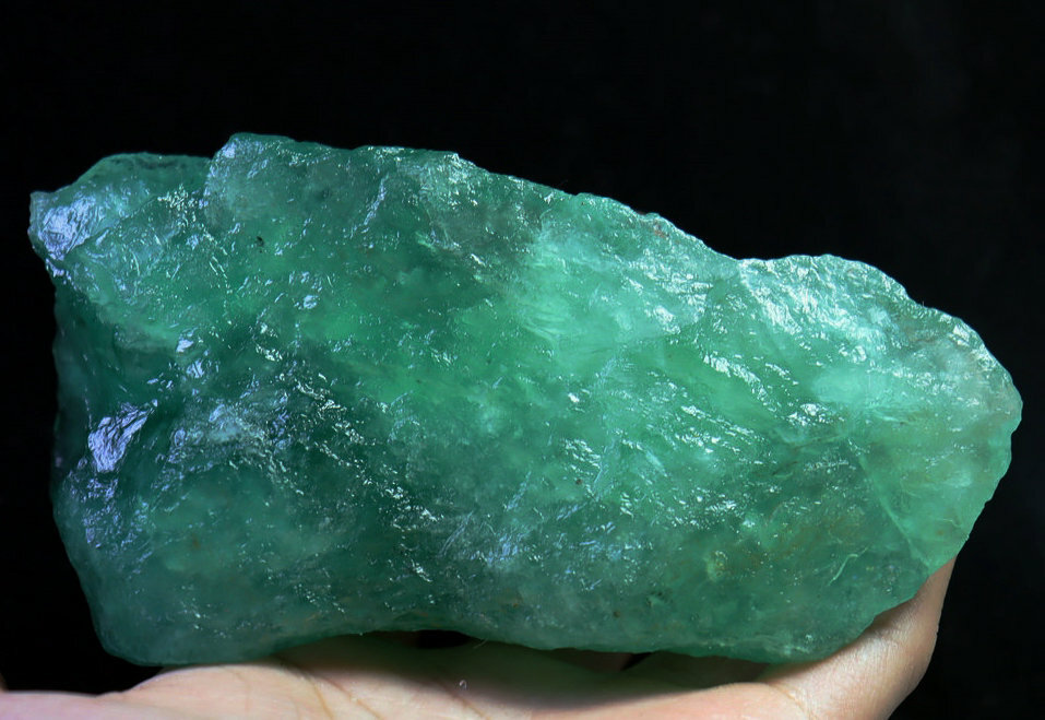 540g Raw Green Fluorite Quartz Crystal Mineral Specimen Natural Unpolished