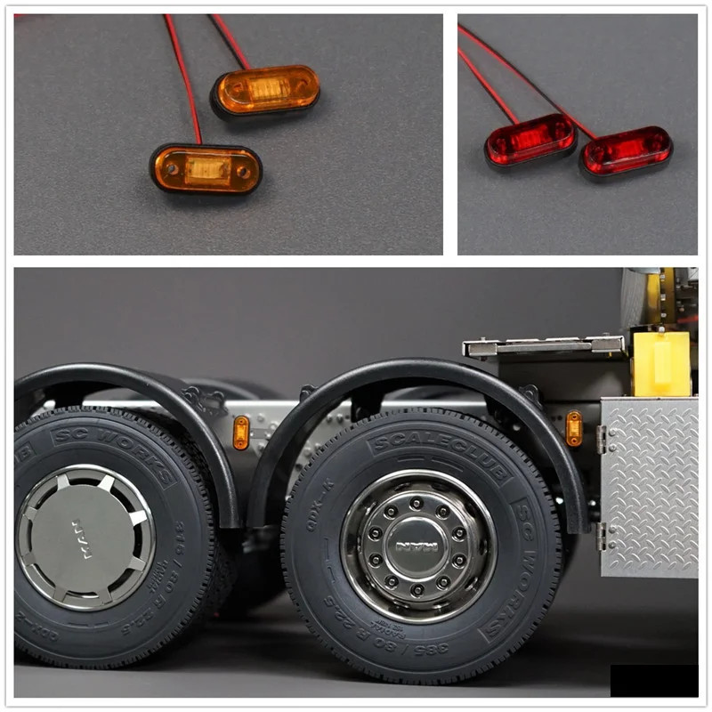 LED 3V Position Light Side Lamp for 1/14 Tamiya RC Truck SCANIA 770S R620 Car