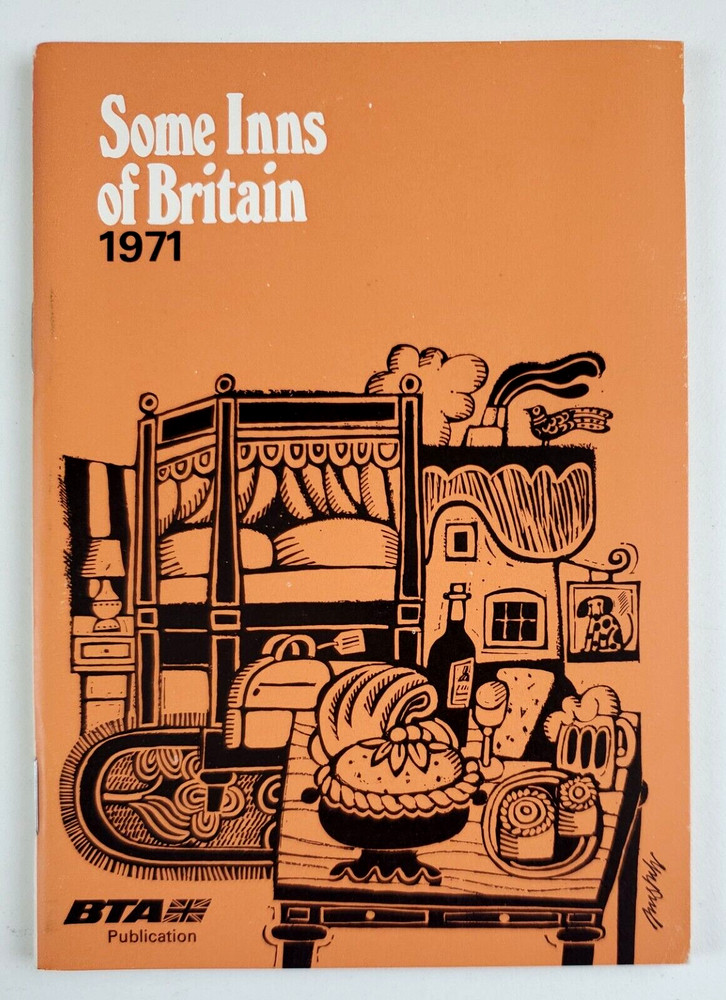 1971 Inns Britain England UK BTA British Tourist Vintage Booklet Accommodations-image