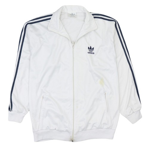Adidas Mens Track Jacket White Originals Firebird Three Stripe Trefoil Zip XXL