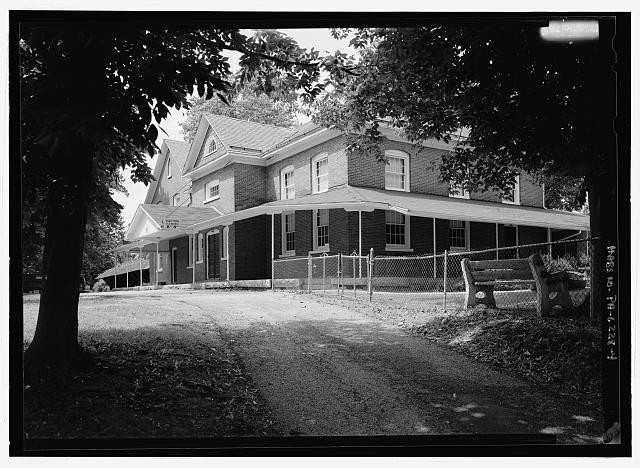 4. Perspective view from east northeast - West Grove Friends Meeting House, 153