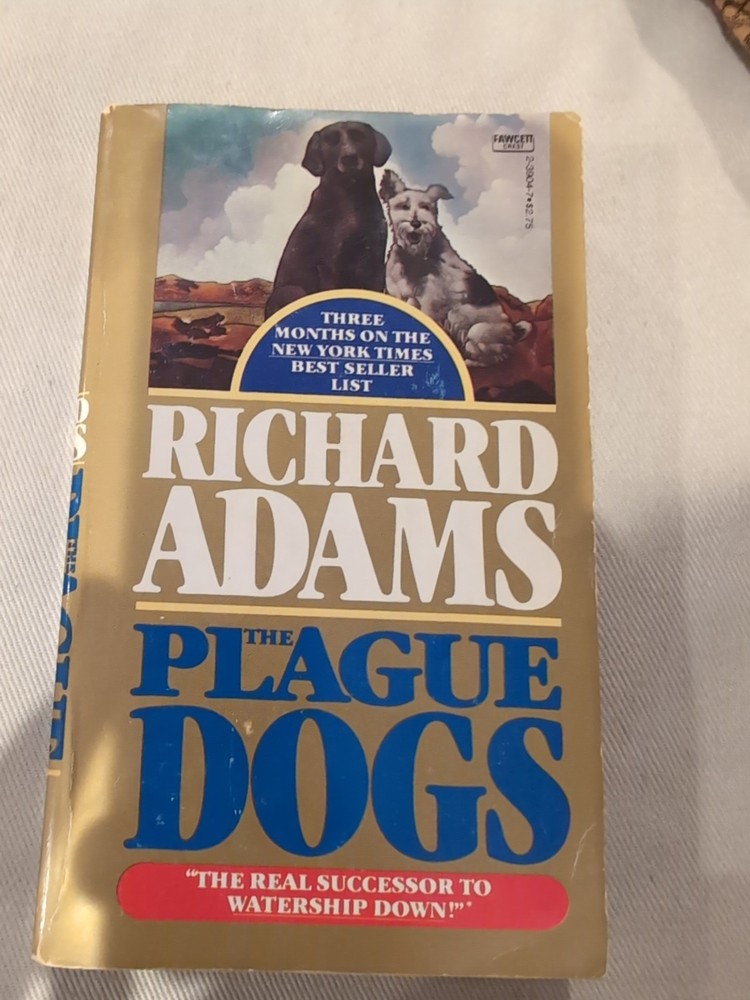 THE PLAGUE DOGS  by Richard Adams vintage 1978 Fawcett paperback