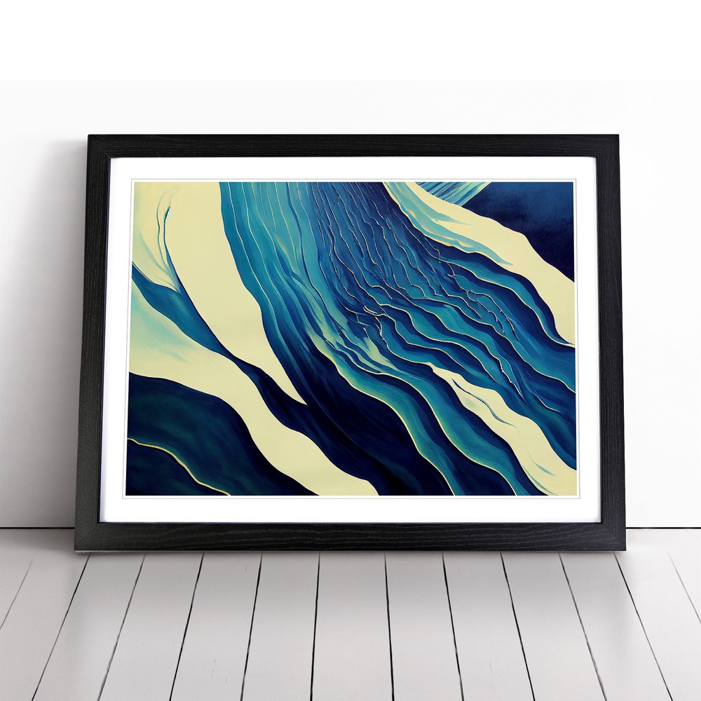 Surreal Ocean Wave Vol.6 Abstract Wall Art Print Framed Canvas Picture Poster