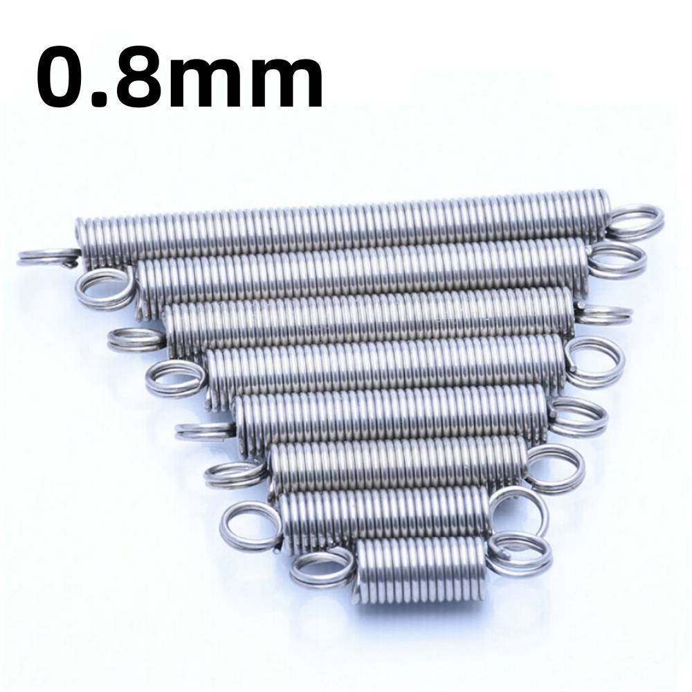Stainless Steel 0.8mm Expansion Tension Springs for Extending Applications