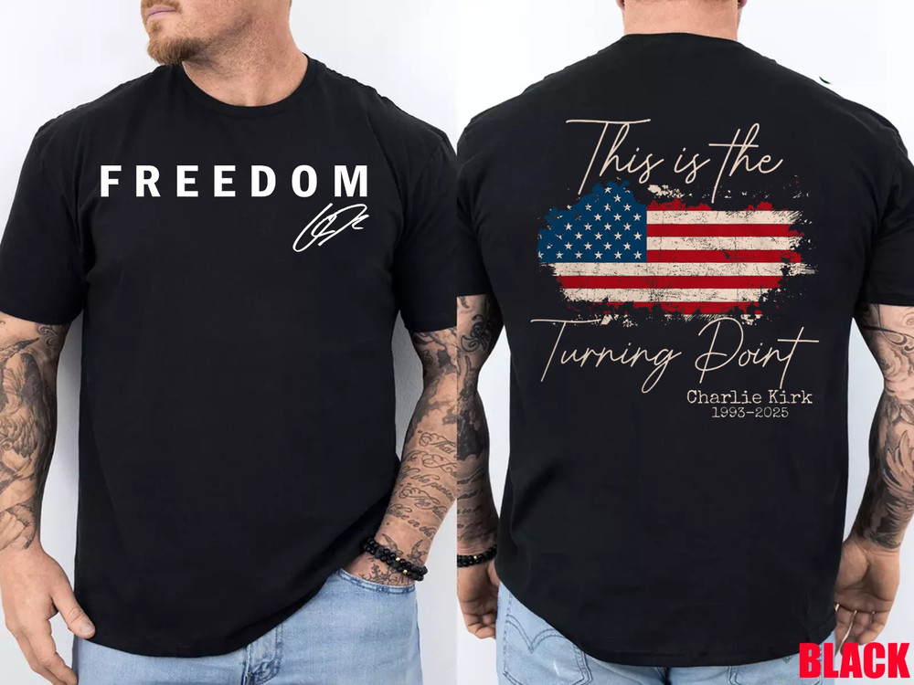 2-Sided Freedom & “This Is The Turning Point” Motivational Unisex T-Shirt