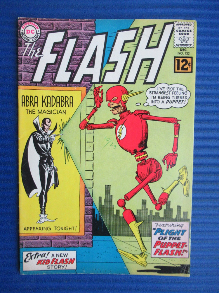 The Flash # 133 - (Fine) -Abra Kadabra The Magician-Plight Of The Puppet-Flash-image