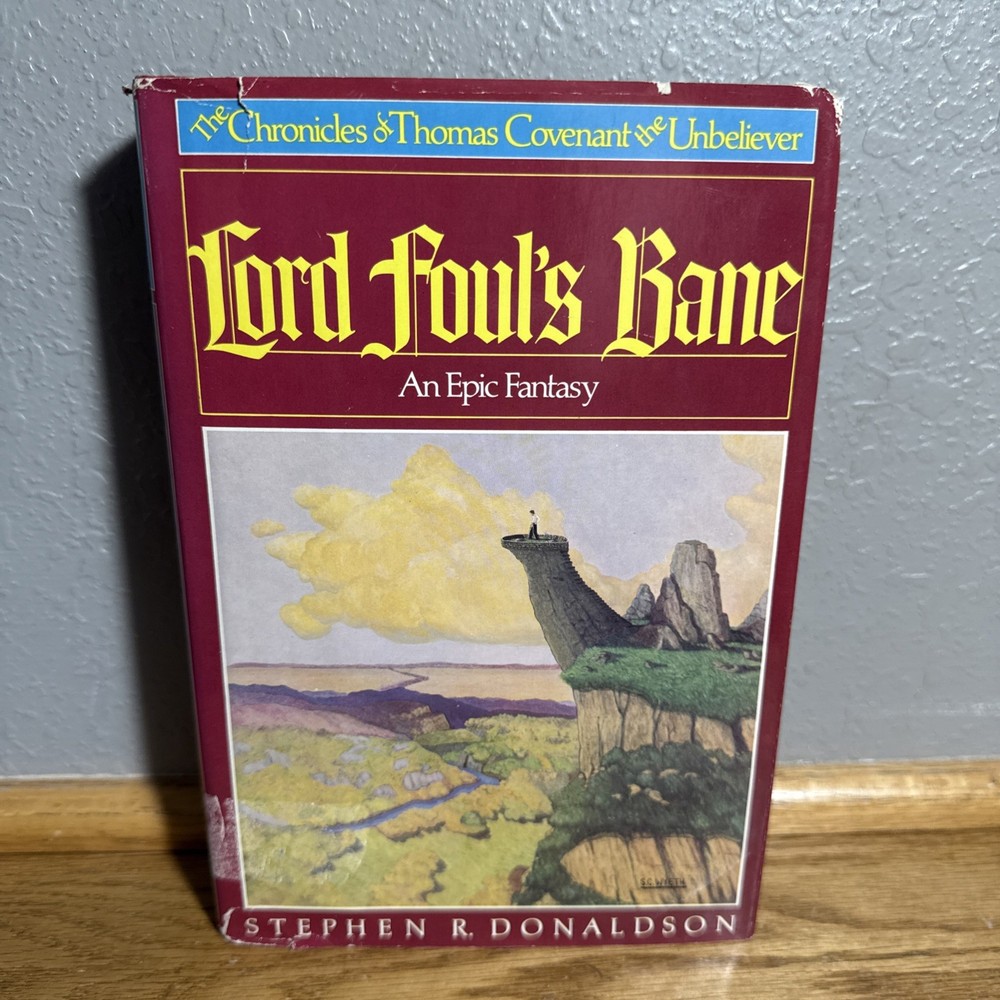 Lord Foul's Bane Stephen R. Donaldson Hardcover 1977 Never Read! Crisp Unread Pg
