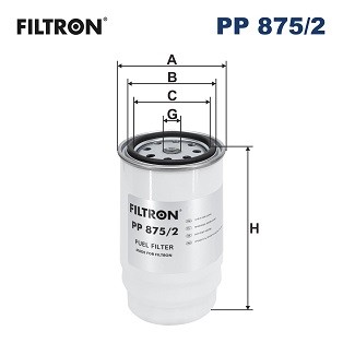 PP 875/2 FILTRON Fuel Filter for Hyundai, Kia