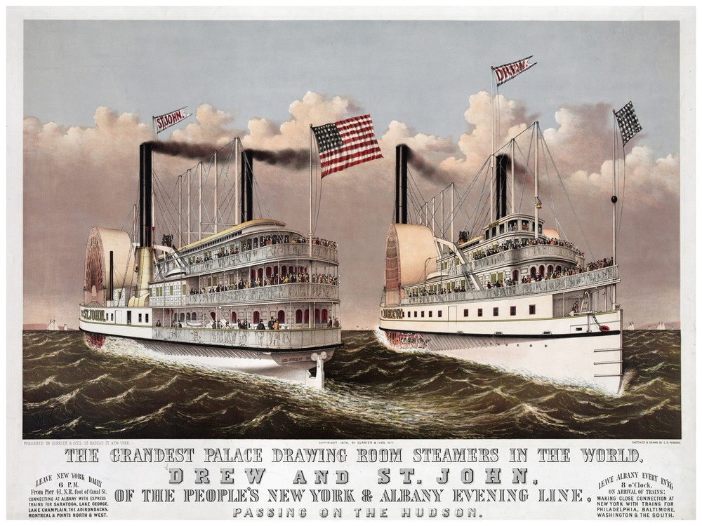 5762The grandees palace room steamers.drew & st john.POSTER.Decoration.Graphic