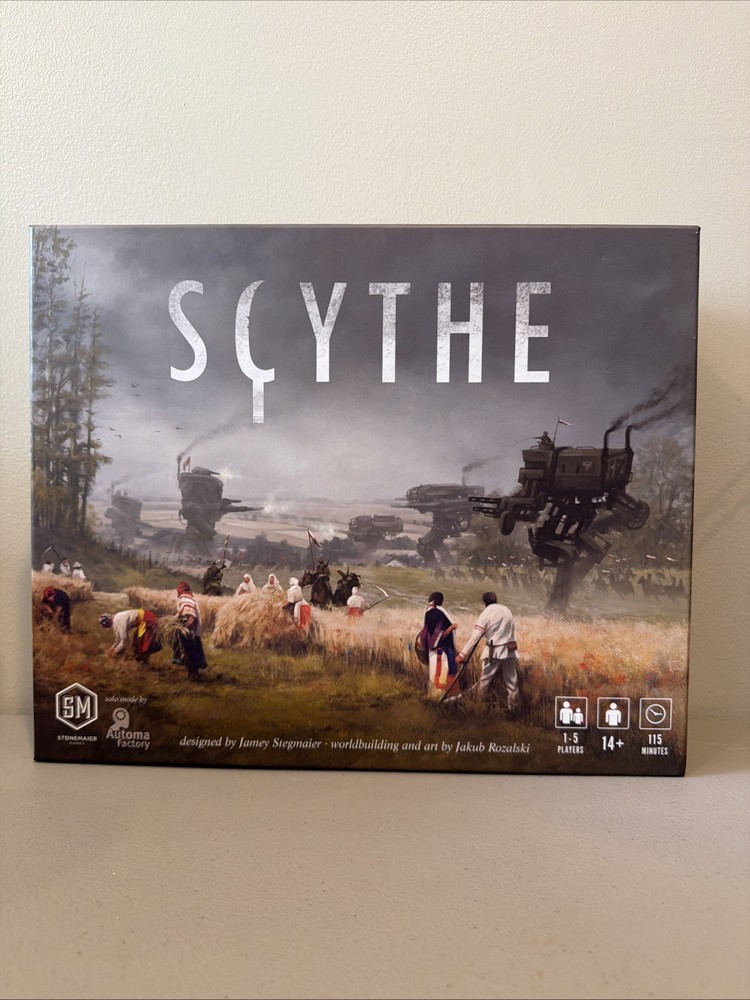 Scythe Board Game Stonemaier Complete Excellent Condition 1-5 Players
