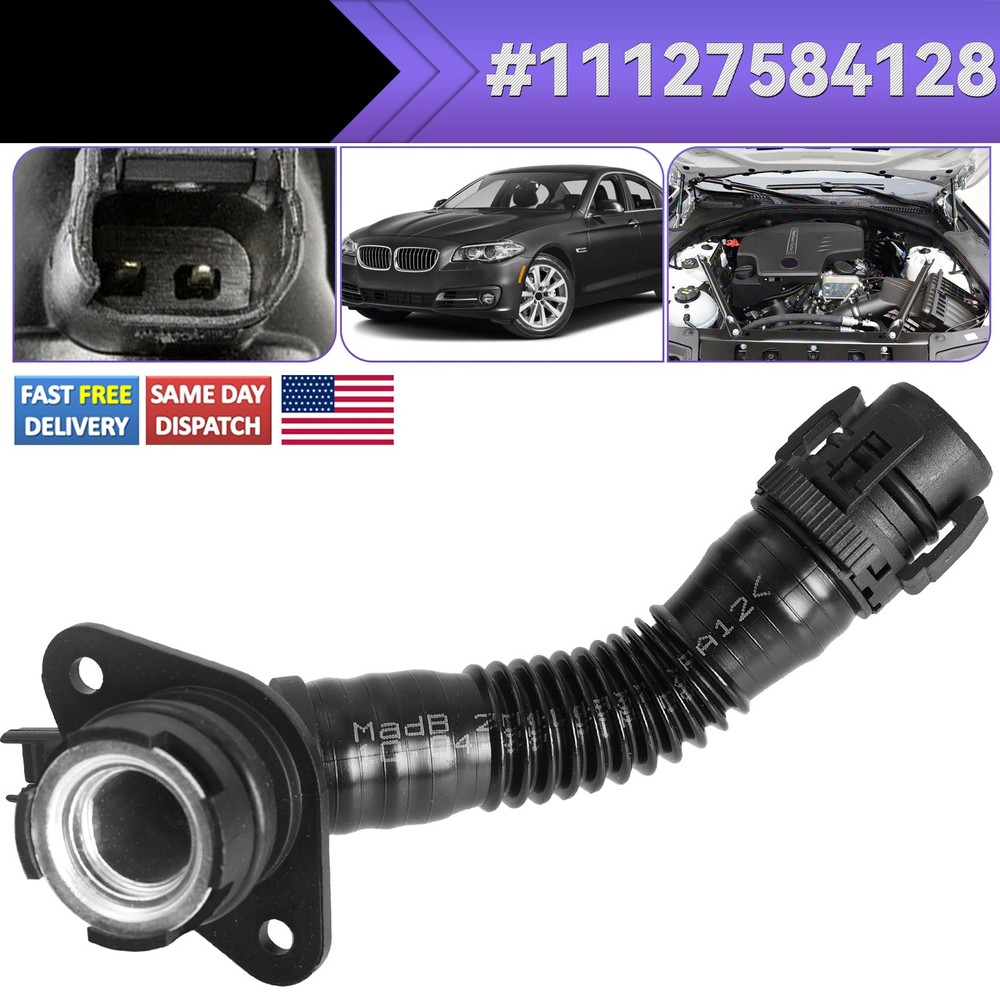 For BMW N55 135I 135IS 335I 535I 640I 535I 3.0L Crank Case Vent Hose 11127584128