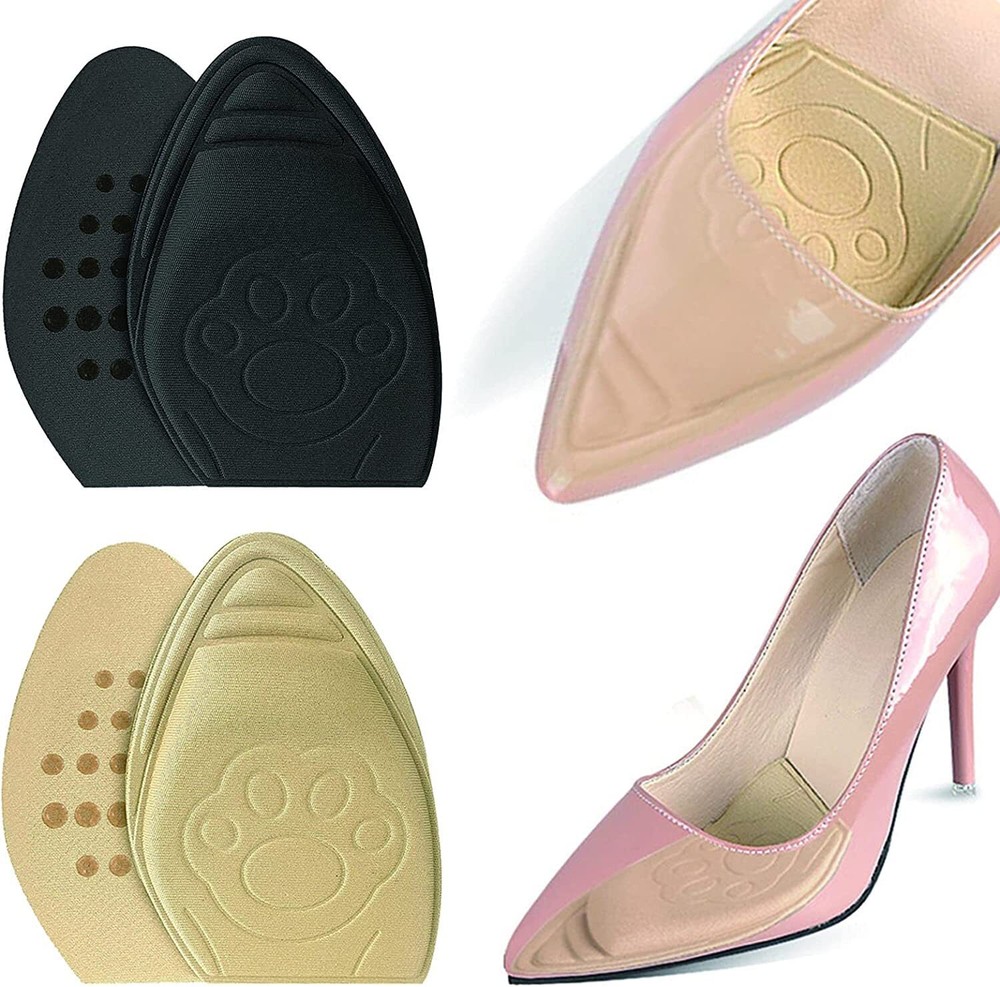 BeeSpring Metatarsal Forefoot Pads 2 Pairs for Heels Non-Slip Shoe Inserts to...