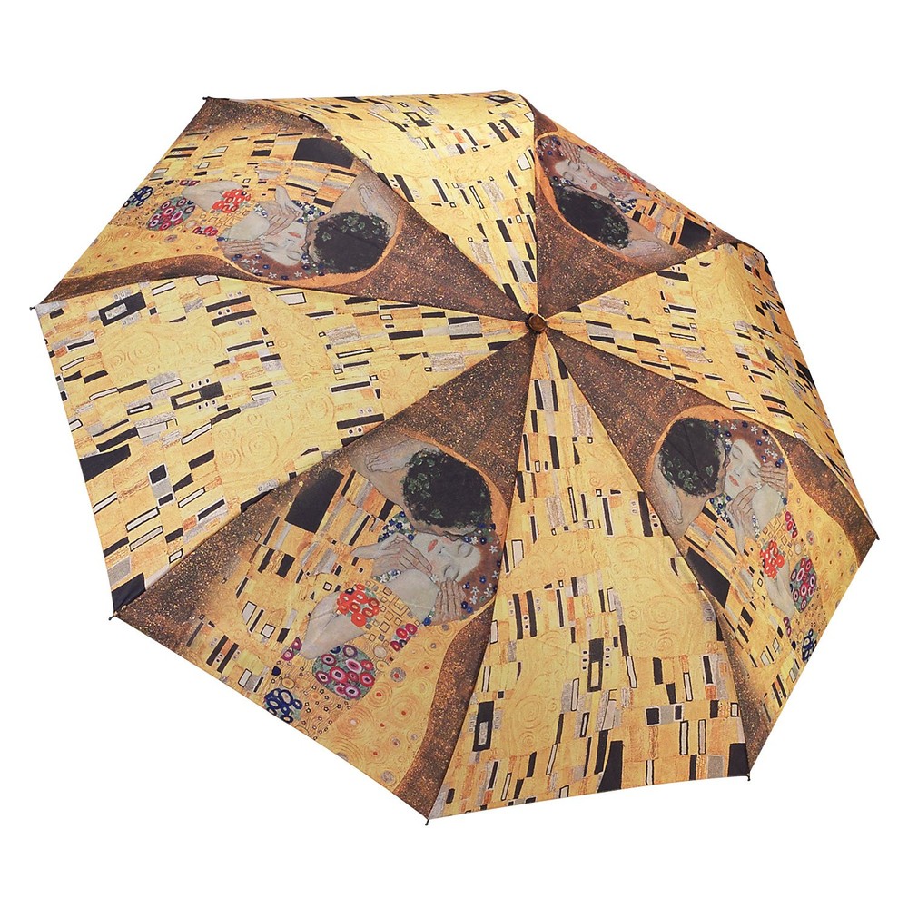 Galleria-Gustav Klimt Auto-Open/Close Large Portable Rain Folding Umbrella