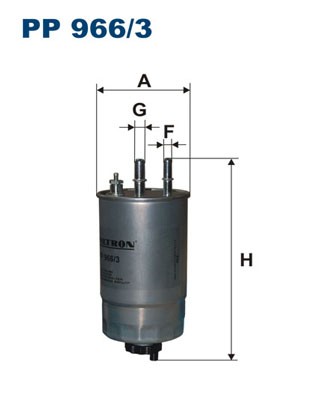 PP 966/3 FILTRON Fuel Filter for Alfa Romeo, Chrysler, Citroën, Fiat, Ford