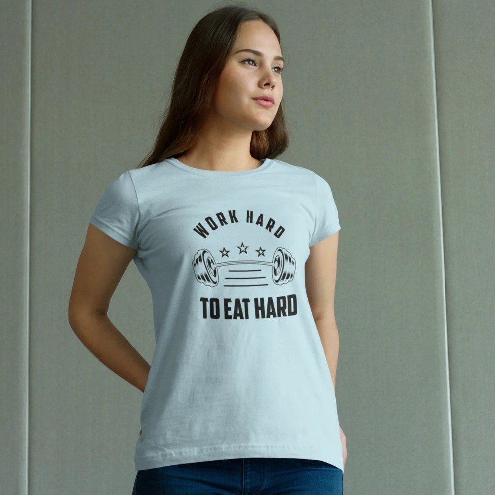 Gym Wear Round Neck Classic Fit T-Shirt for Men & Women | Breathable Sweat