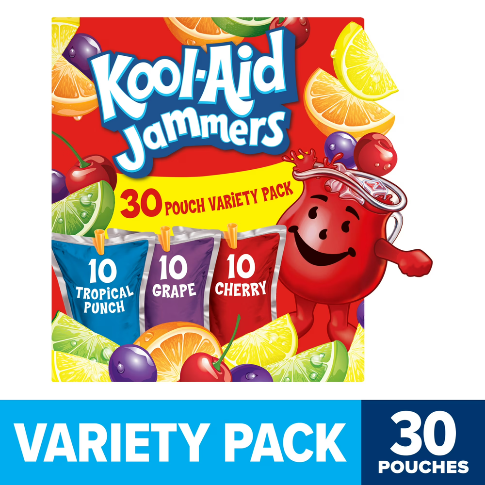 Kool-Aid Jammers Tropical Punch (Grape & Cherry Artificially Flavored Kids Soft