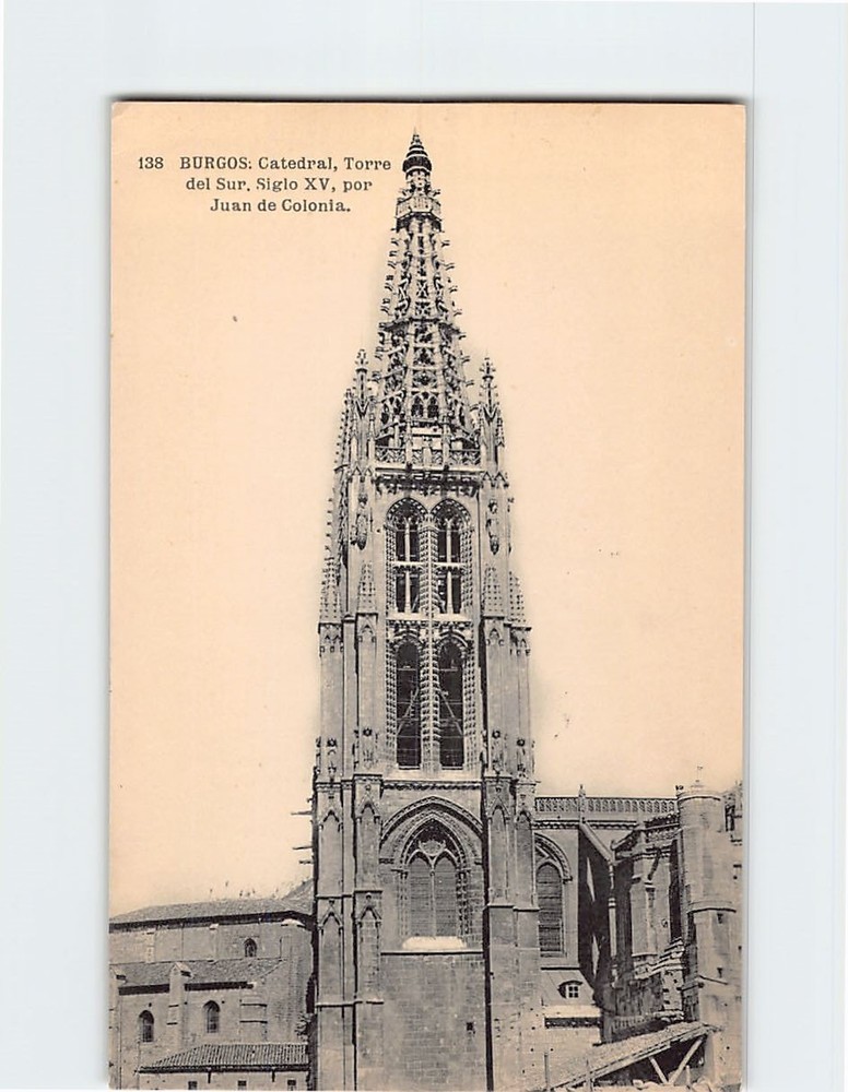 Postcard Burgos Cathedral Spain